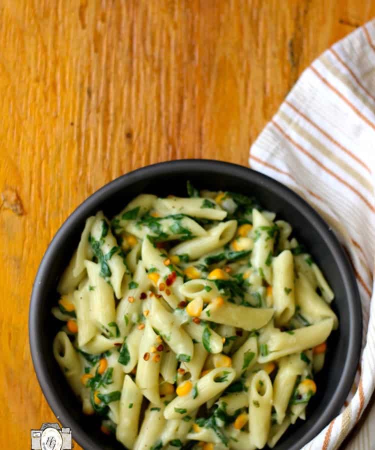 Creamy Spinach Pasta in Whole Wheat White Sauce Fun FOOD and Frolic