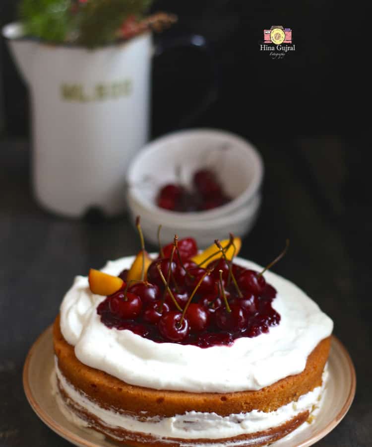 Eggless Sponge Fruit Cake Recipe - Fun FOOD and Frolic