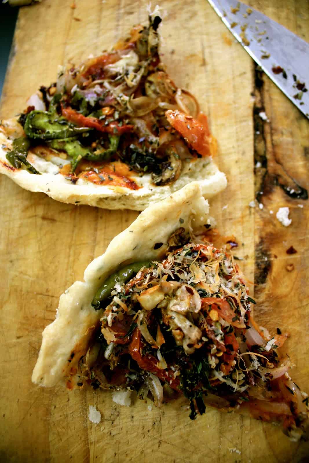 Onion, Tomato, Mushroom Focaccia Fun FOOD and Frolic