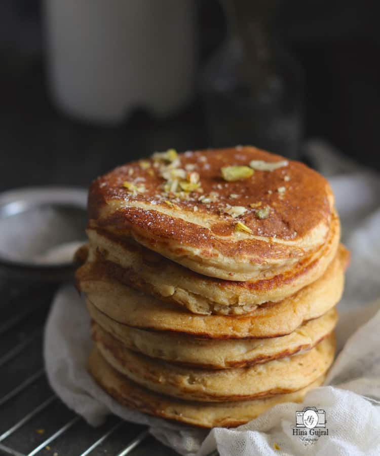 Amerikanische Buttermilch Vollkorn Pfannkuchen Whole Wheat Buttermilk ...