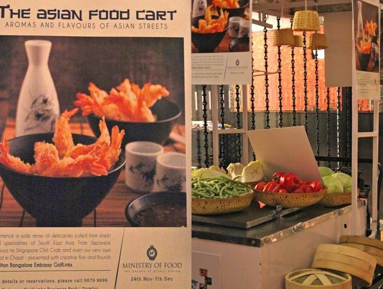 Asian Street Food Festival at Ministry of Food Hilton, Bangalore. Read more about the food and service at this food festival