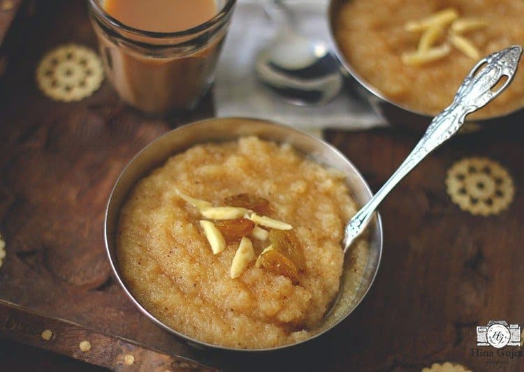 Suji Ka Halwa is simple, uncomplicated Indian style semolina pudding, made with basic ingredients - semolina, sugar, and ghee.