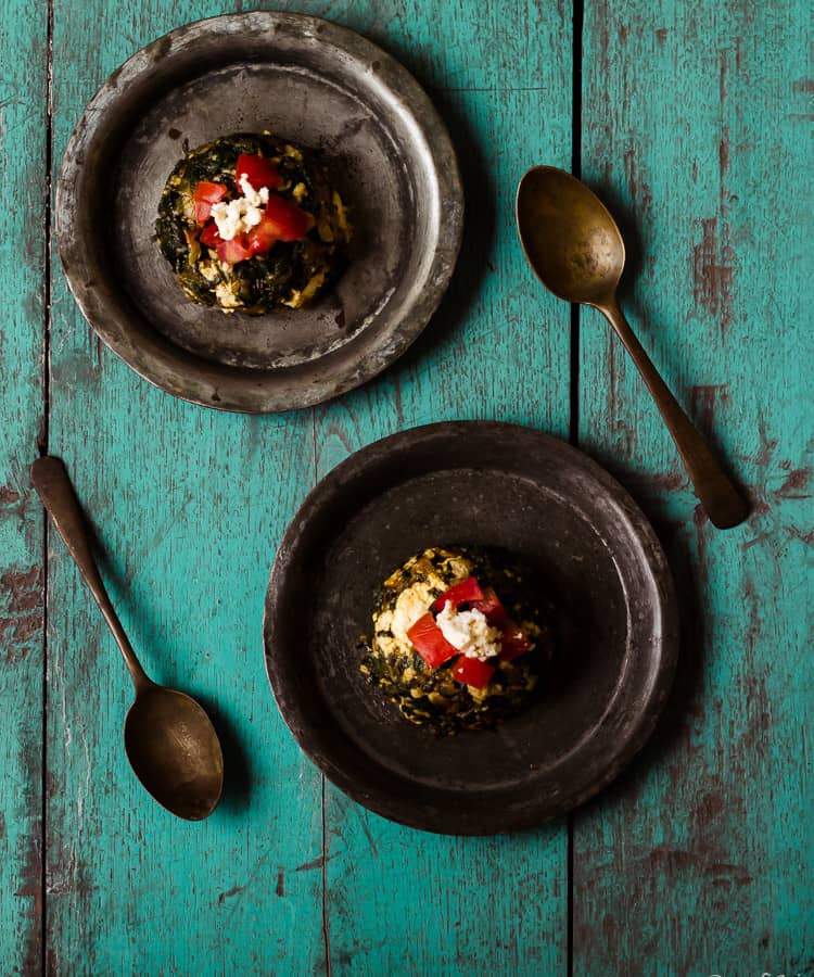 Palak Paneer Bhurji Recipe