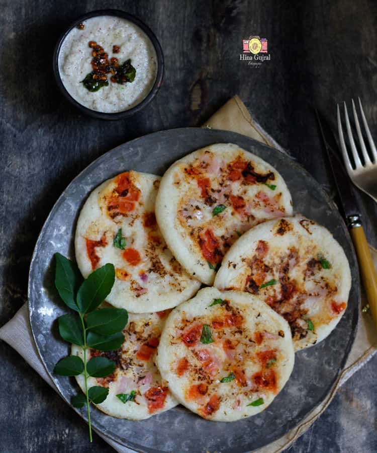 Onion and Tomato Uttapam Recipe