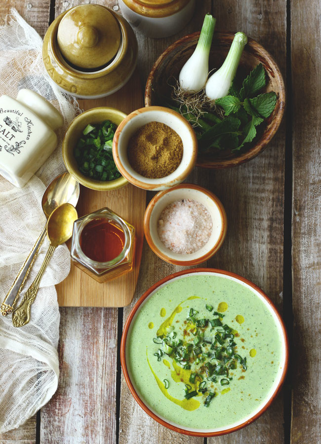 Spring Onion Raita