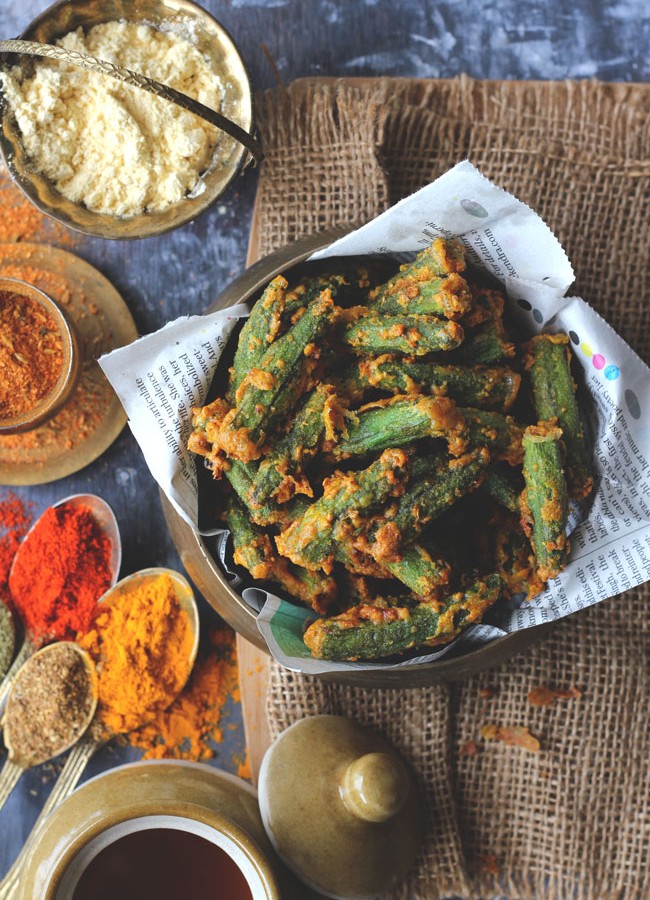 Besan Bhindi Fry is truly a delicious Indian side-dish with a lot of crunch to it. Find how to make Besan Bhindi Fry in few simple steps