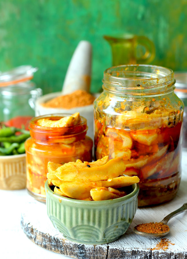 Instant Mango Pickle is a delectable mango pickle recipe that is ready to eat in few hours. Find how to make an Instant Mango Pickle