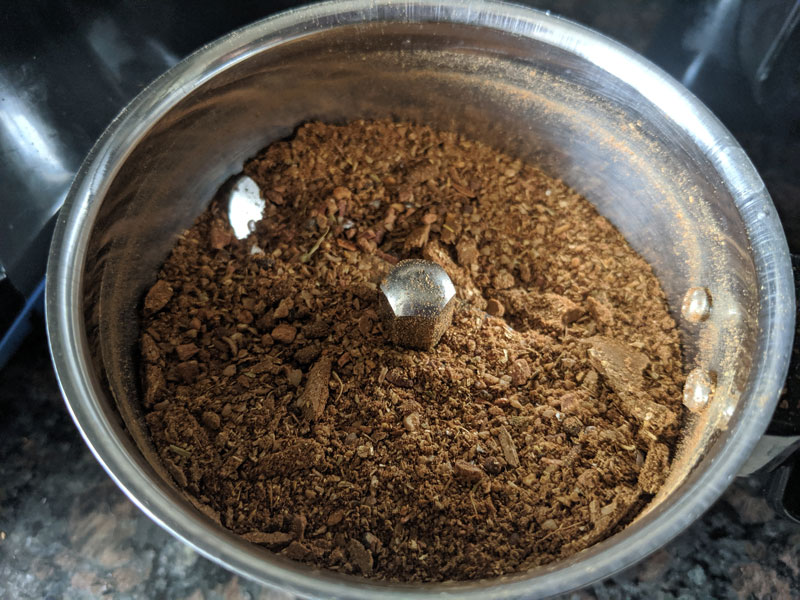 Garam Masala is a spice blend commonly used for cooking in the Indian subcontinent.
