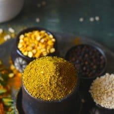Homemade sambar masala