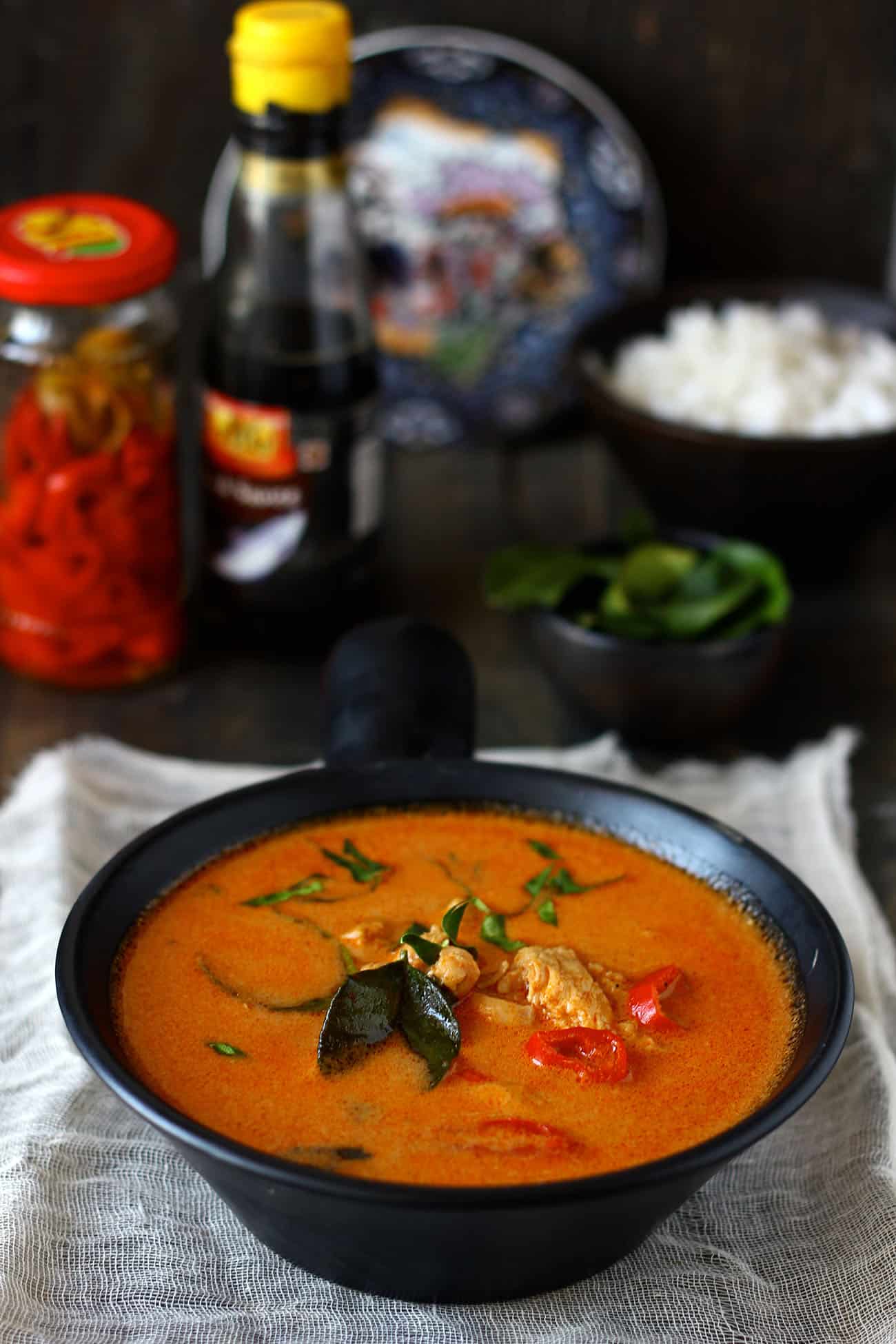 Thai Red Chicken Curry Recipe - Fun FOOD Frolic