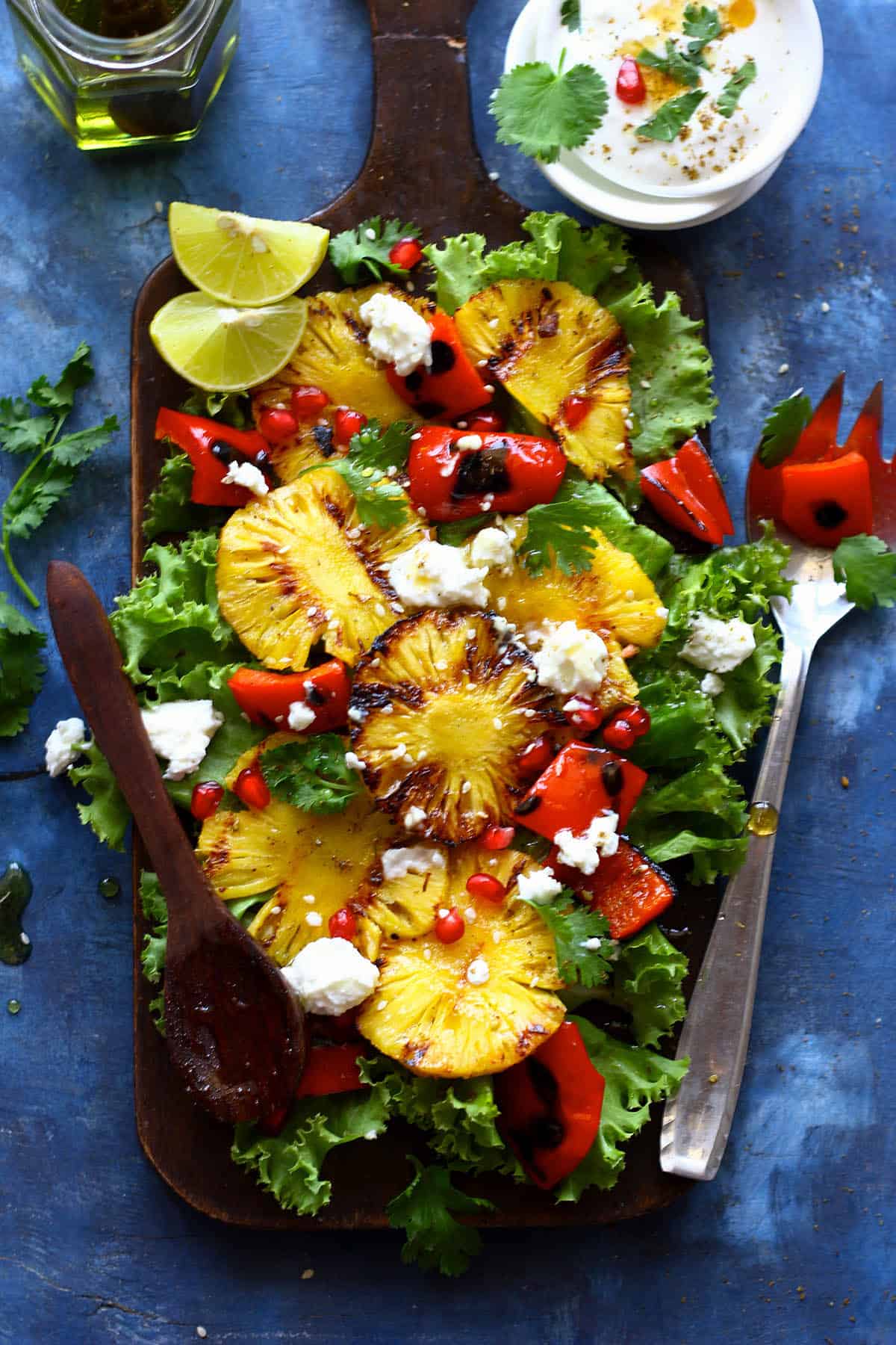 Grilled Pineapple Salad Recipe - Fun FOOD Frolic