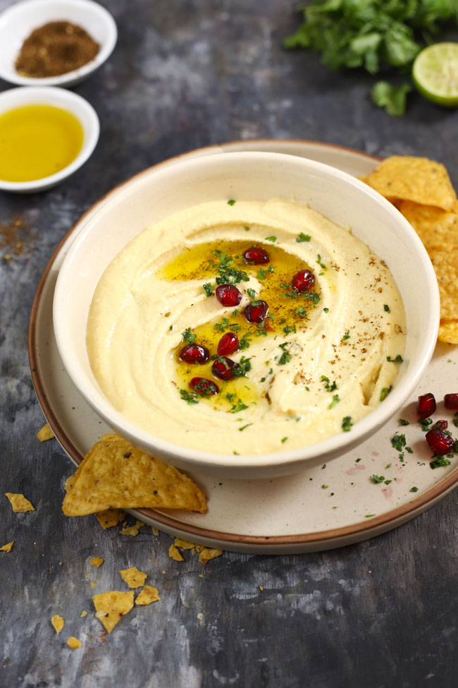 Hummus Recipe | Hummus Without Tahini - Fun FOOD Frolic