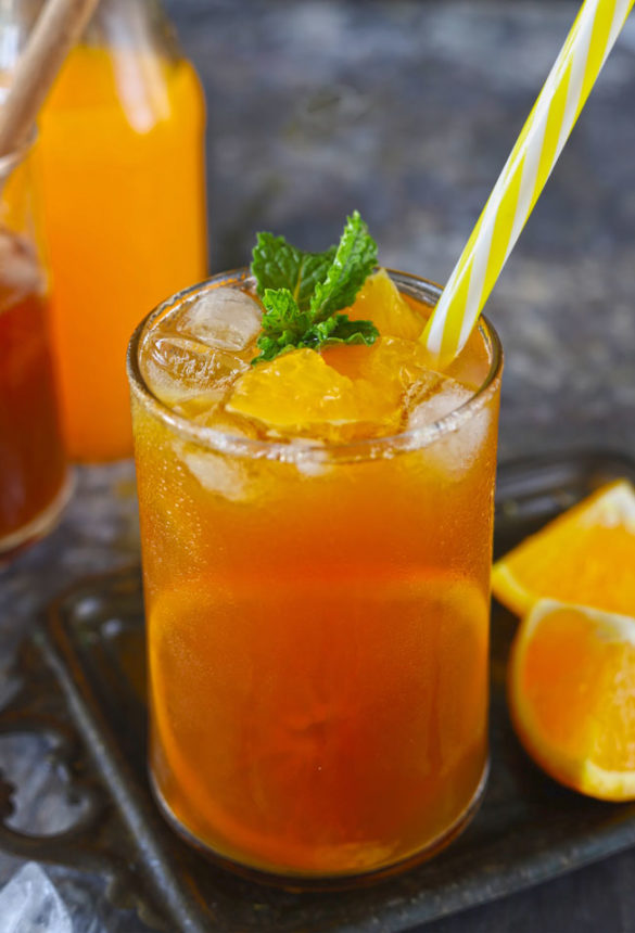 Orange Iced Tea Recipe Fun FOOD Frolic
