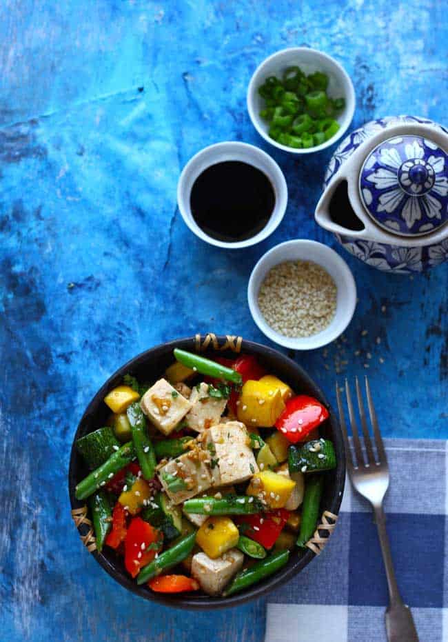 Quick Tofu and Vegetable Stir Fry - Fun FOOD Frolic