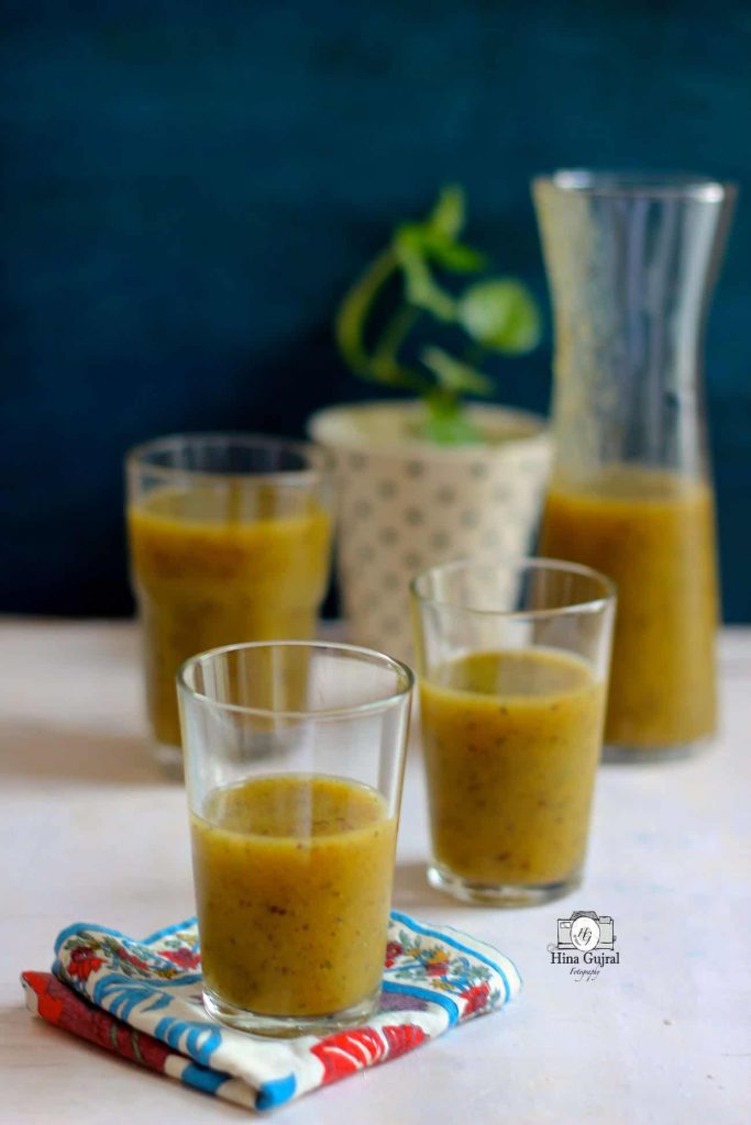 Kiwi Ka Panna Recipe (Indian Style Kiwi Sherbet)