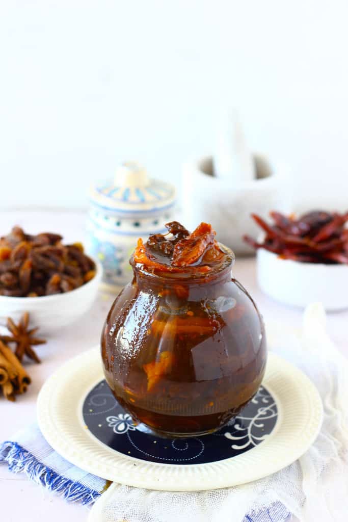 Amchur Ki Launji is a delectable Indian condiment perfect to dip in paratha or snacks. 