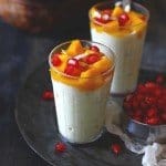 Simple Samavat Rice Kheer - a wholesome and gluten free pudding recipe with barnyard millet, milk, and mango!!