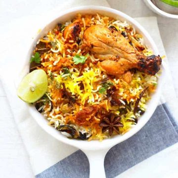 Who doesn't love a good, delicious homemade Chicken Biryani for lunch? Learn how to make biryani with leftover chicken curry in few minutes.