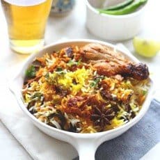 Leftover Chicken Biryani