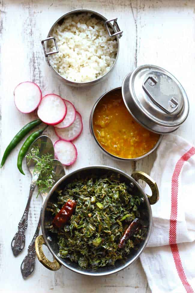 Pahadi Lai Ki Sabzi is the simple stir-fry of a local variety of mustard greens. Find how to make Pahadi Lai Ki Sabzi Recipe in few simple steps