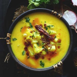 Mooli Ki Kadhi is one of the best summer curry recipes. It is light on the stomach, big on flavors and requires your minimal time near the stove.