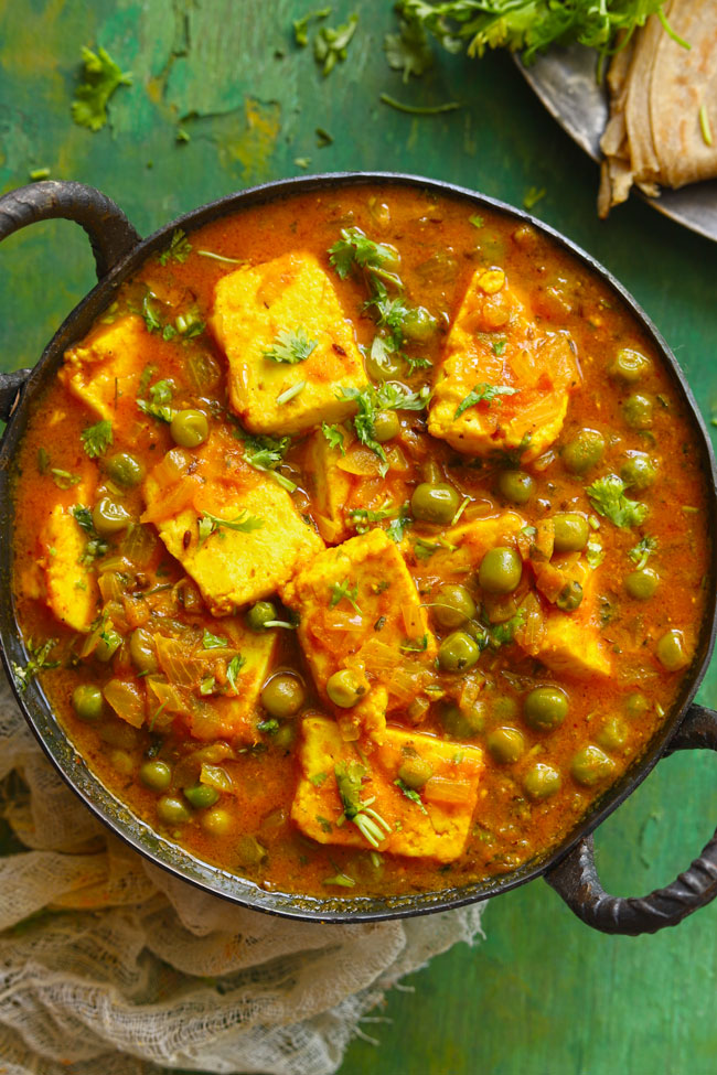 Matar Paneer Masala | Pressure Cooker Matar Paneer - Fun FOOD Frolic