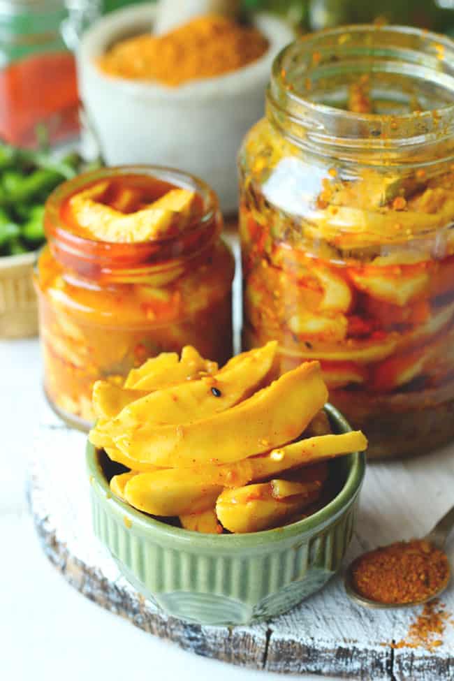 Instant Mango Pickle is a delectable mango pickle recipe that is ready to eat in less than an hour. Find how to make an Instant Mango Pickle