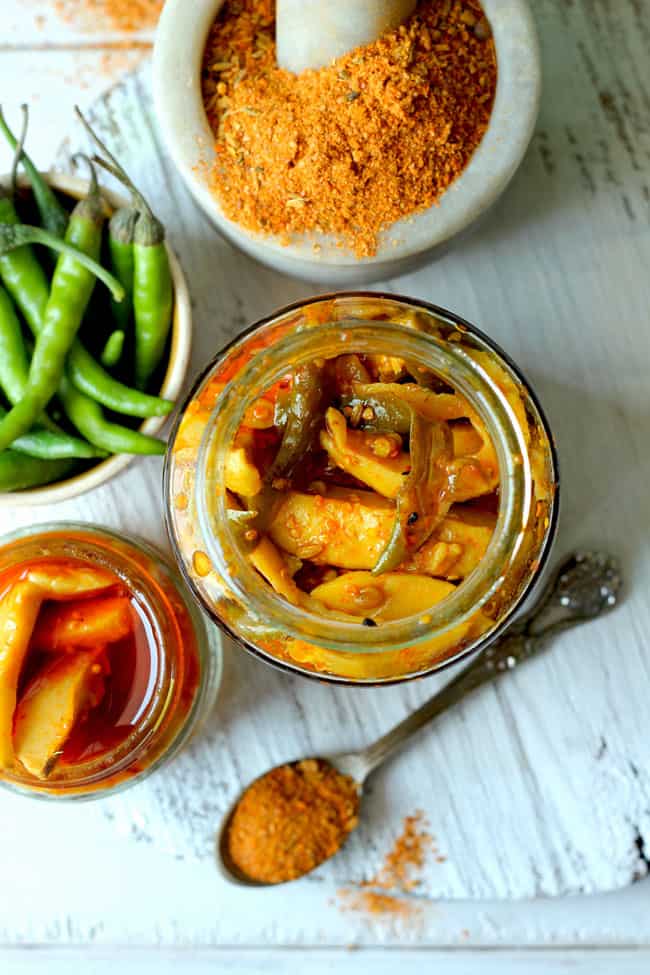 Instant Mango Pickle is a delectable mango pickle recipe that is ready to eat in less than an hour. Find how to make an Instant Mango Pickle