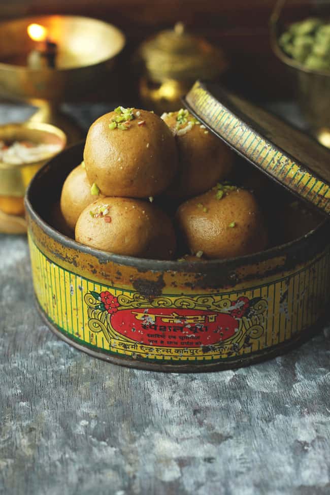 Besan Ladoo is one of the delicious, gluten-free Indian sweet prepared with gram flour and ghee.