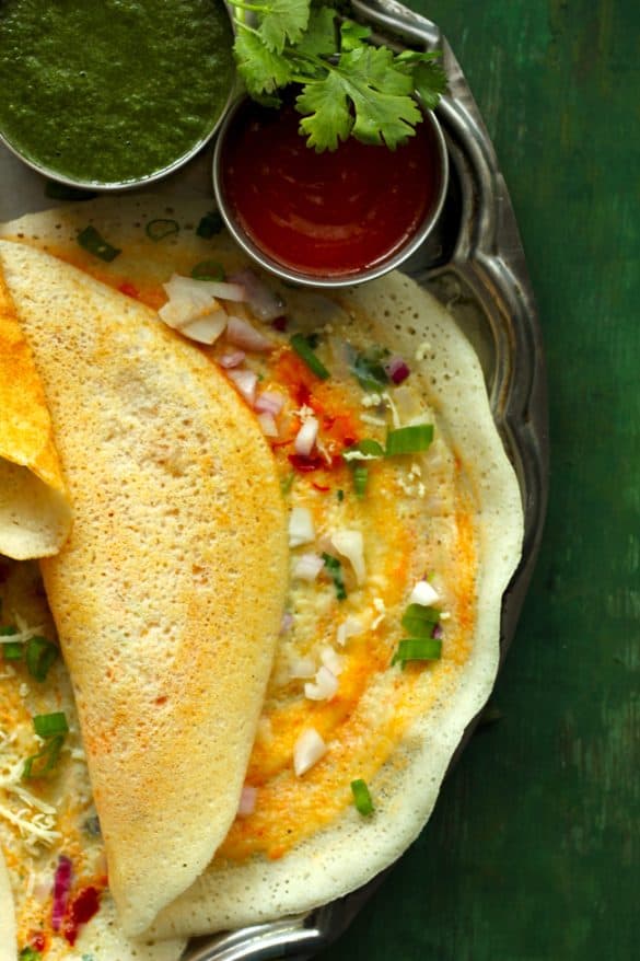 Schezwan Egg Dosa Recipe Fun FOOD Frolic
