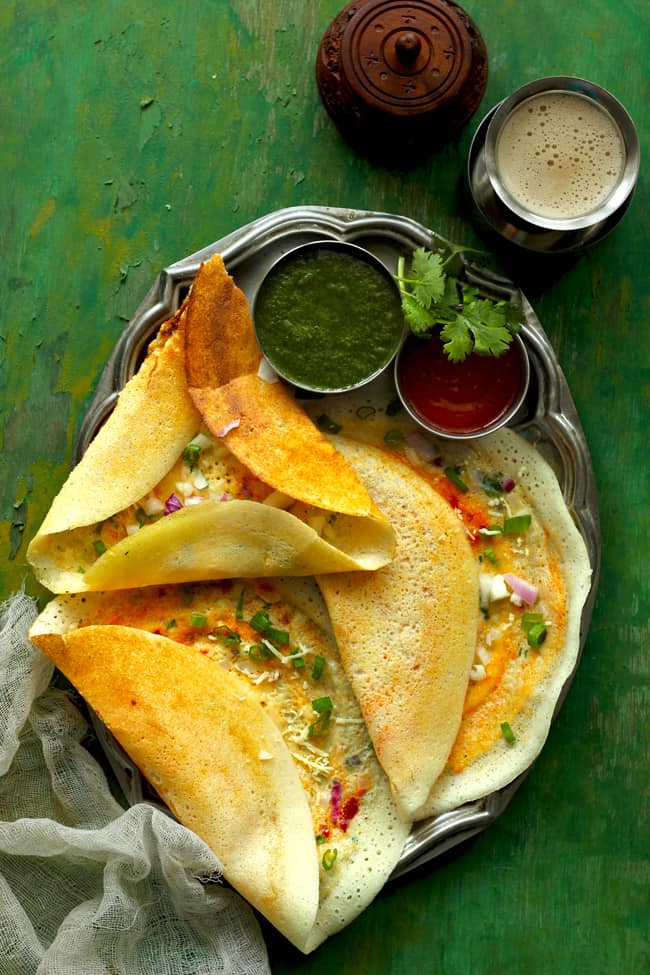 Schezwan Egg Dosa