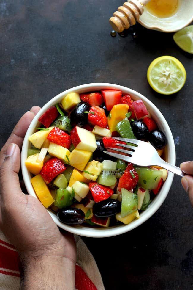 Summer Fruit Salad In A Bowl