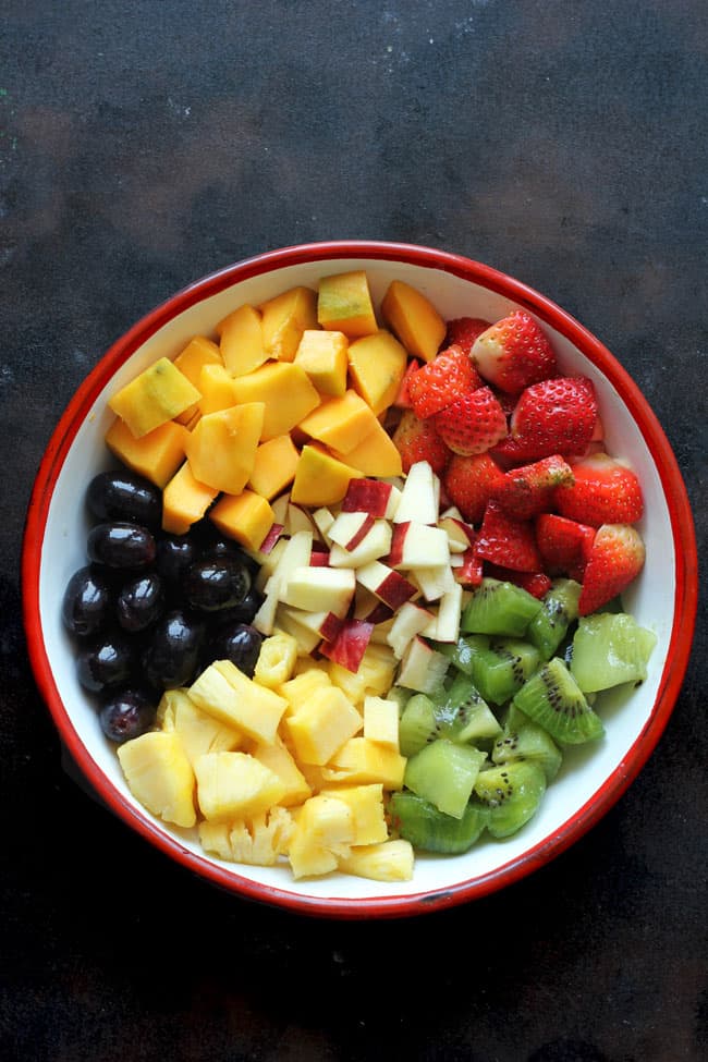 Chopped Summer Fruits For Salad