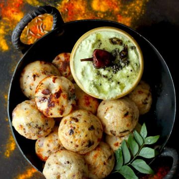 Rava Paniyaram is an ultimate instant South Indian tea time snack