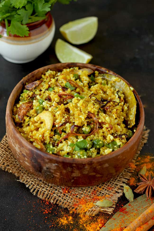 Indian Style Cauliflower Rice