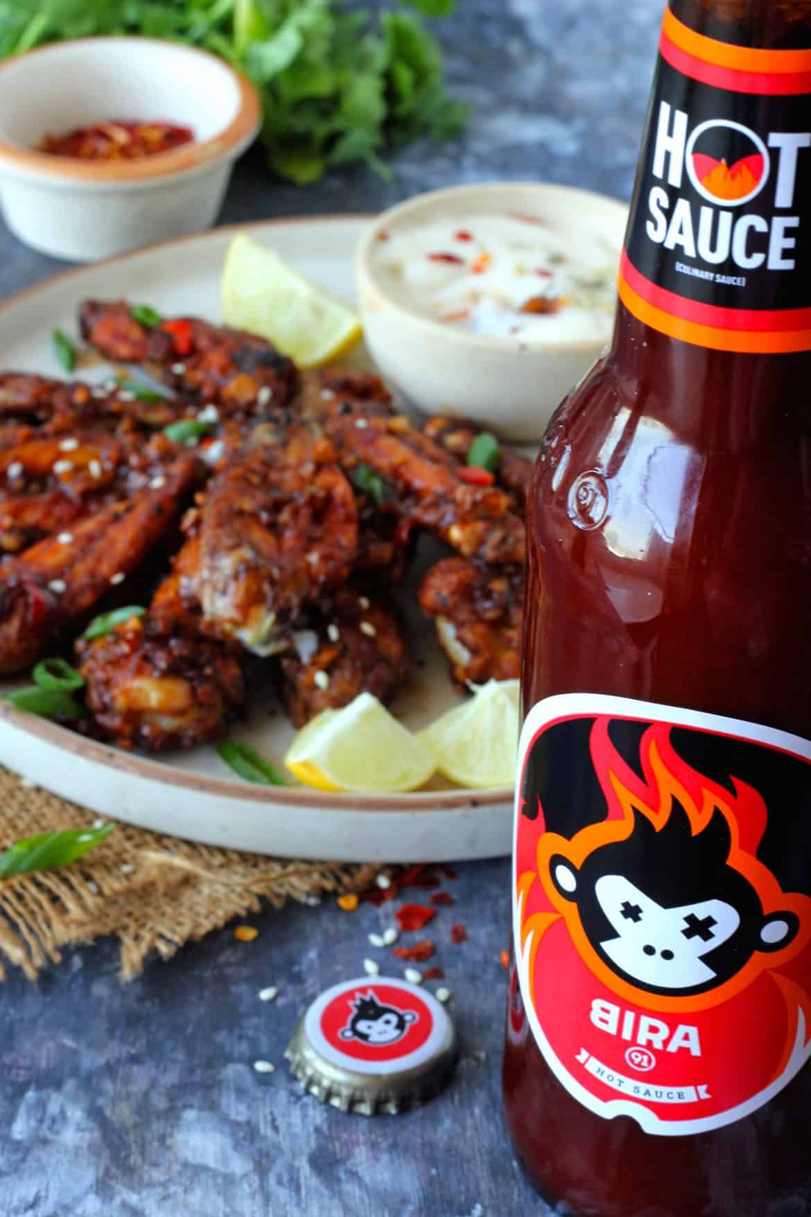 Hot Sauce Chicken Wings Fun FOOD Frolic