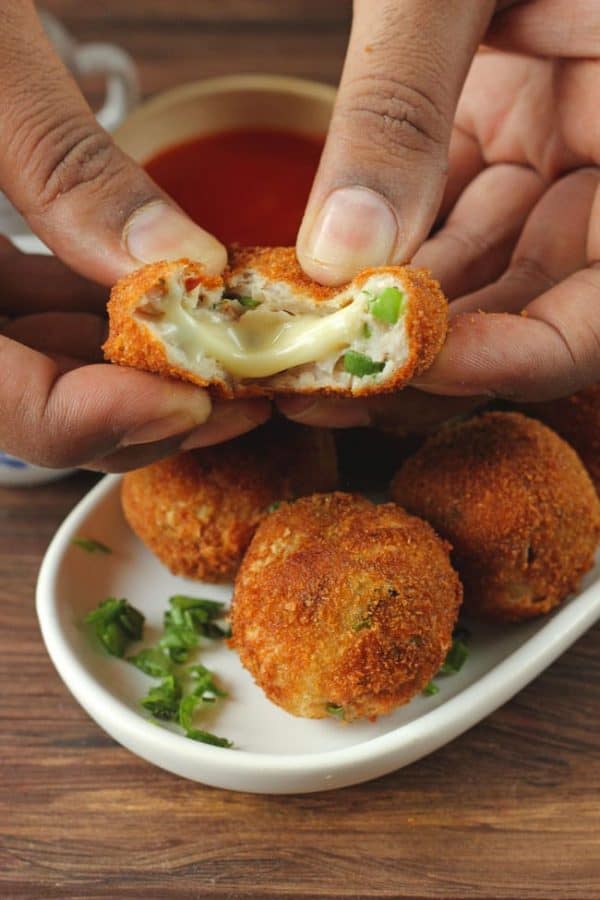 Chicken Cheese Balls Recipe Fun FOOD Frolic