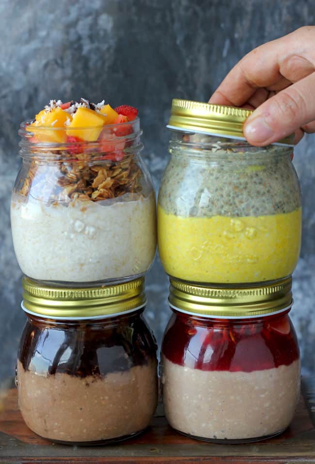 Overnight Oats Recipe in 4 Flavours