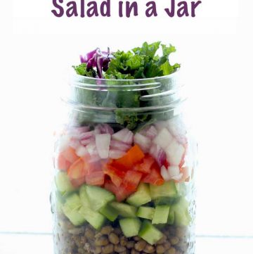 salad in a jar