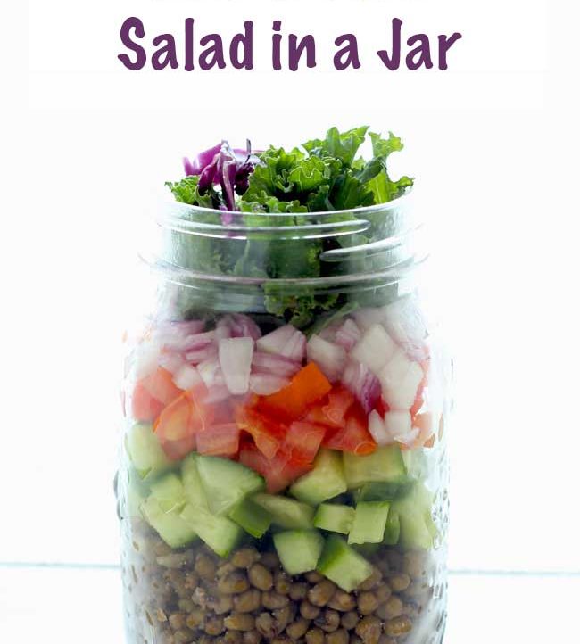 salad in a jar