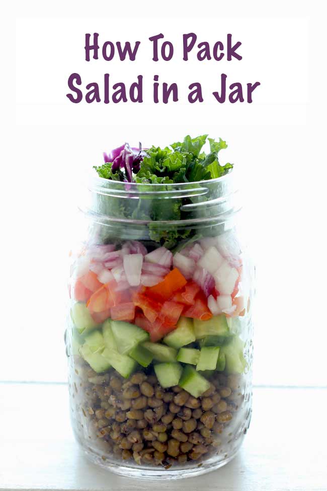 How to Pack Salad in a Jar - Four to Cook For