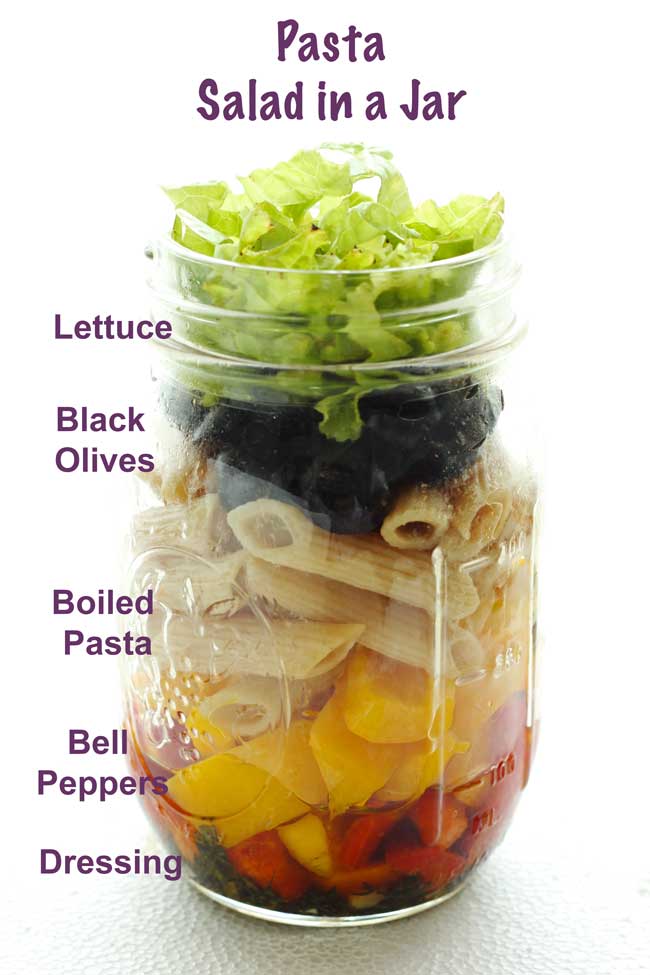salad in a jar