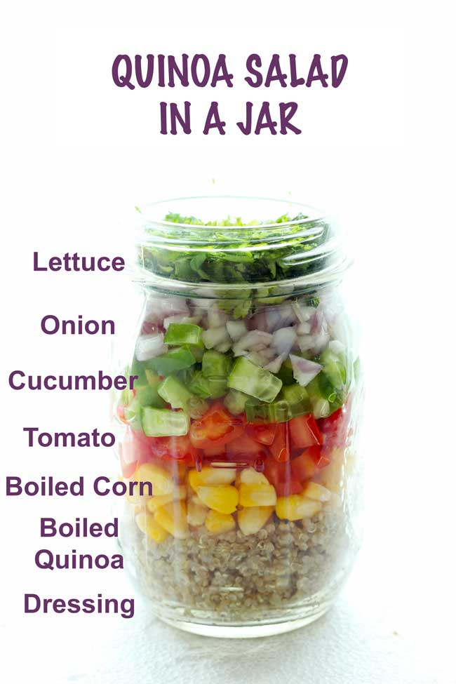 salad in a jar