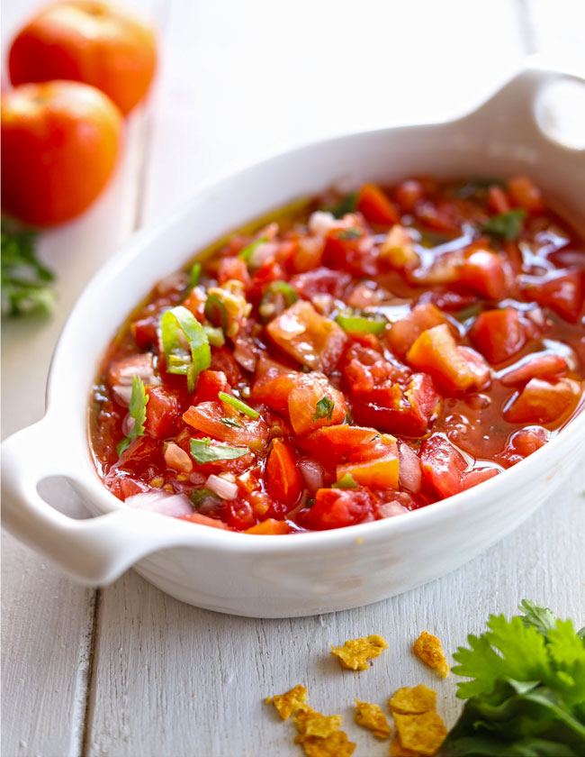 Tomato Salsa | Chunky Salsa Recipe - Fun FOOD Frolic