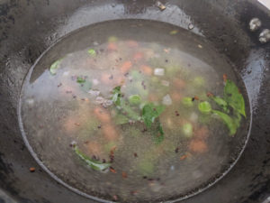 Rava Upma is a vegetarian South Indian breakfast porridge prepared with semolina and fresh vegetables.