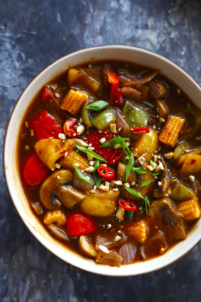 Vegetables In Hot Garlic Sauce Chinese Gravy Fun FOOD Frolic