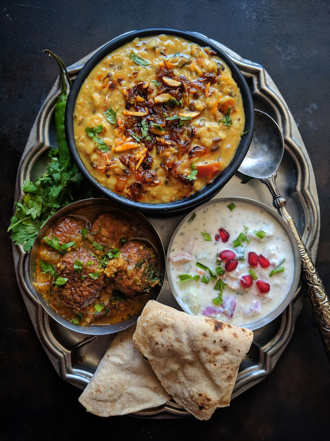 Everyday Indian Thali Meal Idea