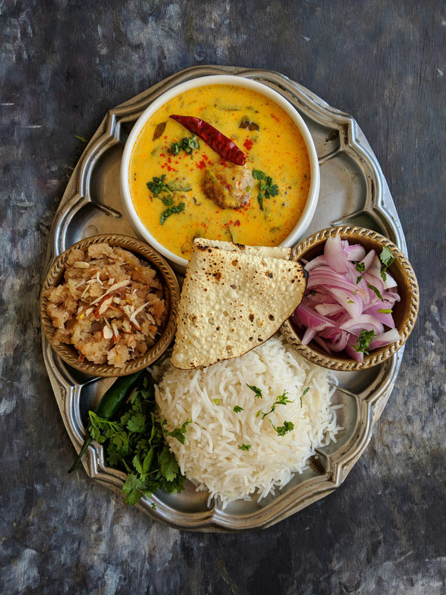 Everyday Indian Thali Meal Idea