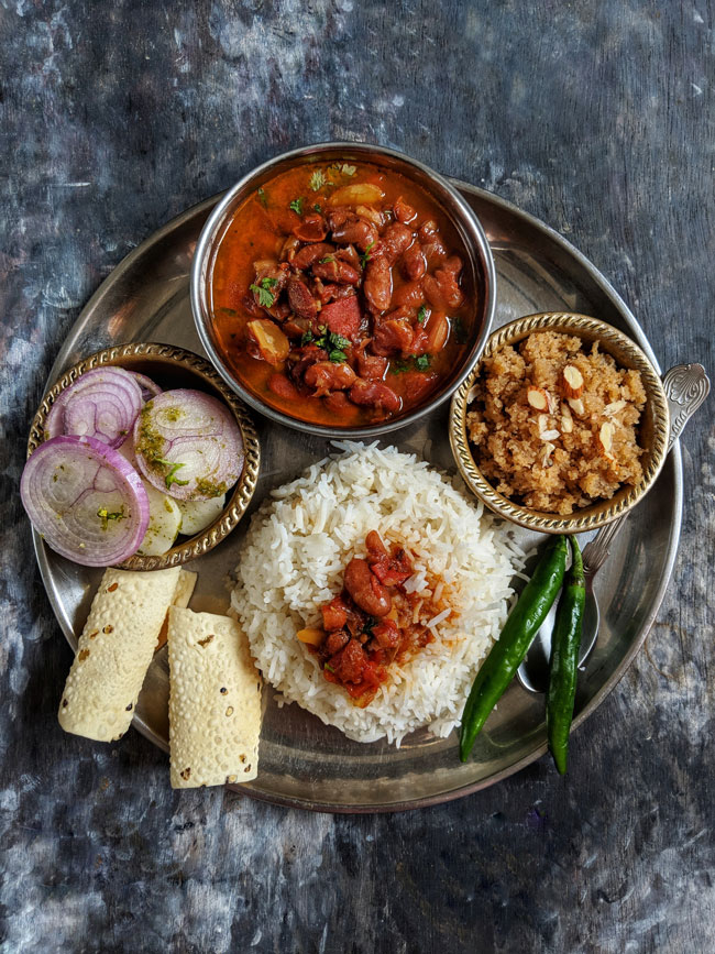 Everyday Indian Thali Meal Idea