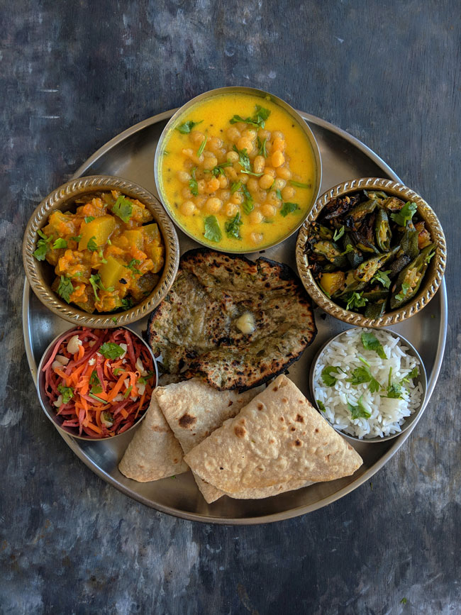 Everyday Indian Thali Meal Idea